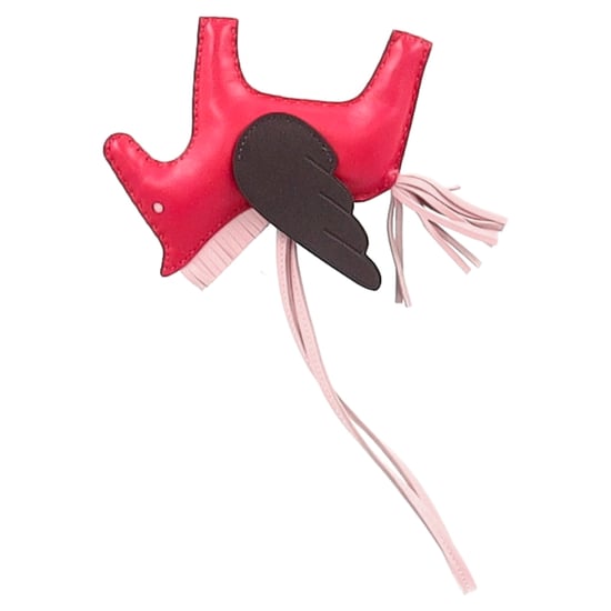 Hermès Rodeo MM Charm aus pinkem Leder - Image 5