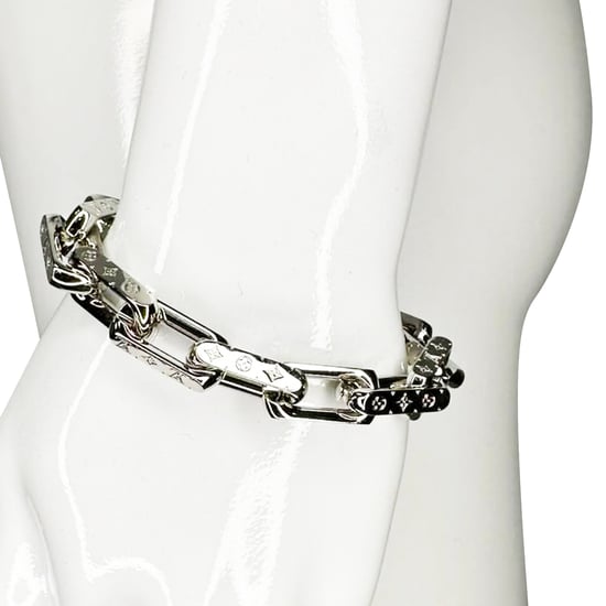 Louis Vuitton Monogram Kettenarmband aus silberfarbenem Metall - Image 2
