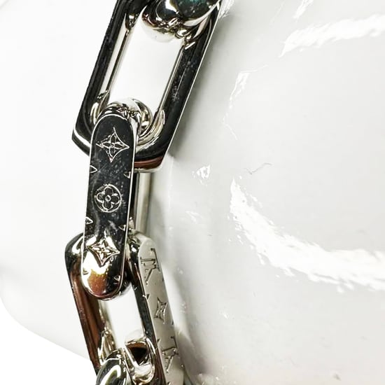 Louis Vuitton Monogram Kettenarmband aus silberfarbenem Metall - Image 3