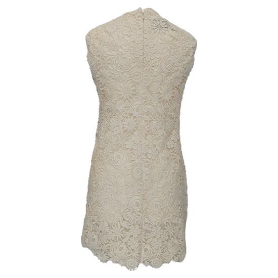 Valentino Spitzenverziertes Minikleid aus weißer Baumwolle - Image 3
