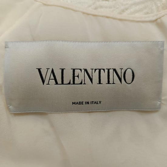 Valentino Spitzenverziertes Minikleid aus weißer Baumwolle - Image 4