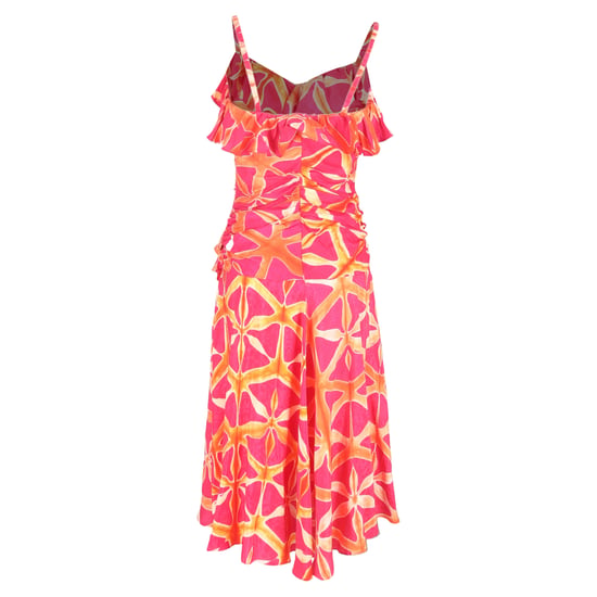 Ulla Johnson Zoya Rüschendruck-Kleid aus rohem Seide - Image 3