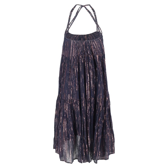 Ulla Johnson Samara knielanges Kleid aus marineblauem Lurex - Image 3