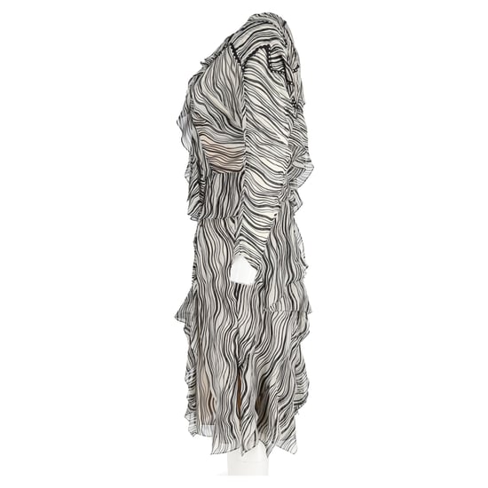 Chloé Bedrucktes Rüschenkleid aus mehrfarbigem Seide - Image 2