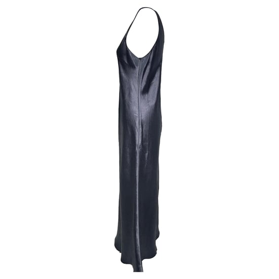 Max Mara Freizeit Talete Midi-Kleid in Marineblau Acetat - Image 4