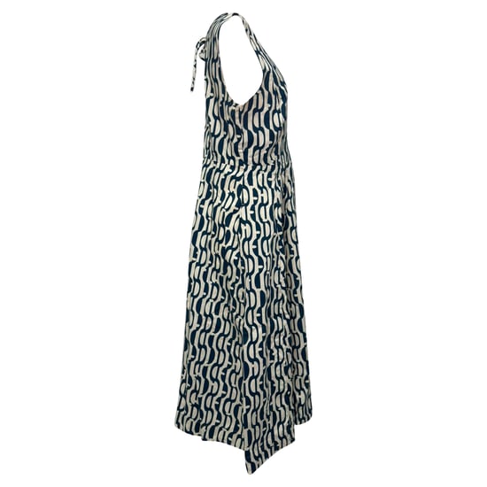 Max Mara Geometrisches Print-Midikleid aus mehrfarbigem Baumwollstoff - Image 2