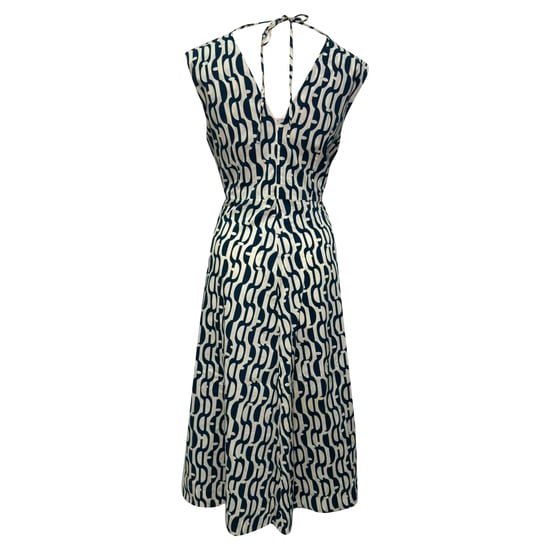 Max Mara Geometrisches Print-Midikleid aus mehrfarbigem Baumwollstoff - Image 3