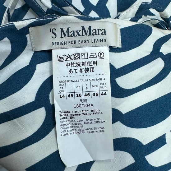 Max Mara Geometrisches Print-Midikleid aus mehrfarbigem Baumwollstoff - Image 5