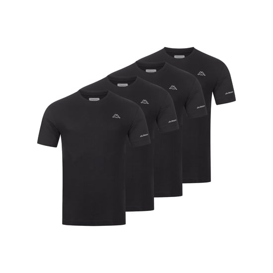 Kappa 4er Set T-Shirt BASIC in Schwarz - Image 1