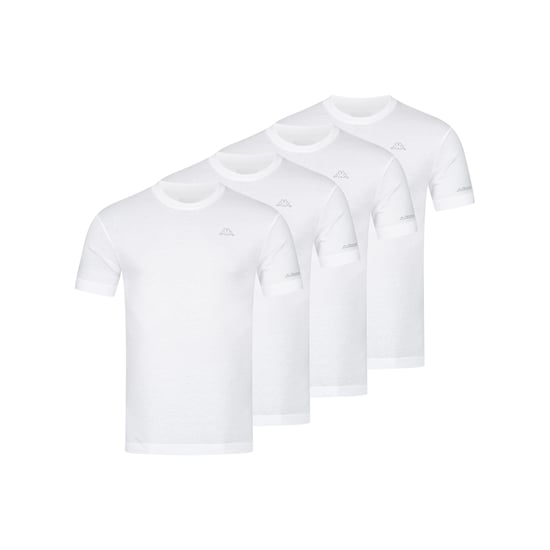 Kappa 4er Set T-Shirt BASIC in Weiß - Image 1