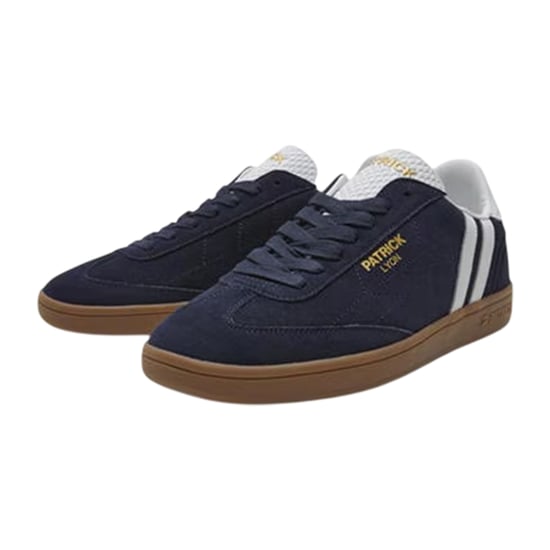 Patrick - "Lyon" Sneaker für Herren, Leder, Cupsohle (Marine/Weiß/Gummi Rosa) - Image 3