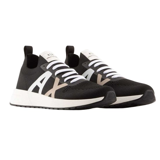 Armani Exchange - Logo Sneaker für Herren (Schwarz/Weiß) - Image 4