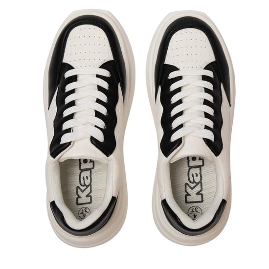 Kappa - "Ari" Sneaker für Damen, Plattform-Absatz (Schwarz/Weiß) - Image 3