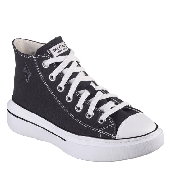 Skechers - Sneaker für Damen, Zum Schnüren (Schwarz/Weiß) - Image 4