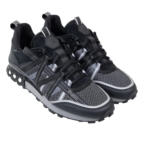 Cruyff - Sechseck Sneaker für Damen, Wildleder, Hex-Tech (Schwarz/Grau) - Image 2