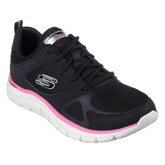 Skechers - "Track" Sneaker für Kinder, Zum Anschlüpfen (Schwarz/Pink) - Image 4