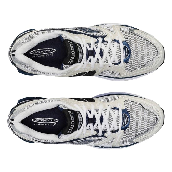Saucony - "Triumph 4" Schuhe für Damen (Weiß/Marine) - Image 4