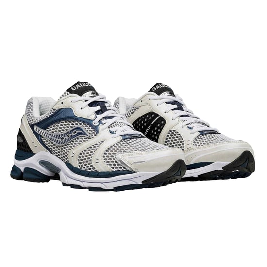 Saucony - "Triumph 4" Schuhe für Damen (Weiß/Marine) - Image 5