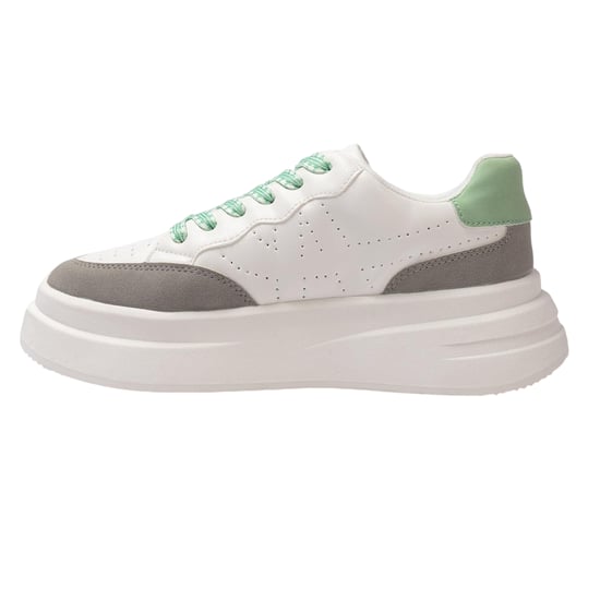 Kappa - "Ari" Sneaker für Damen, Plattform-Absatz (Weiß/Grau) - Image 2