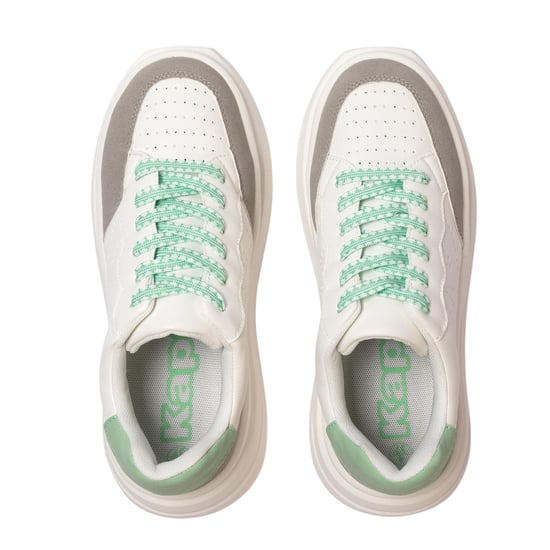 Kappa - "Ari" Sneaker für Damen, Plattform-Absatz (Weiß/Grau) - Image 3