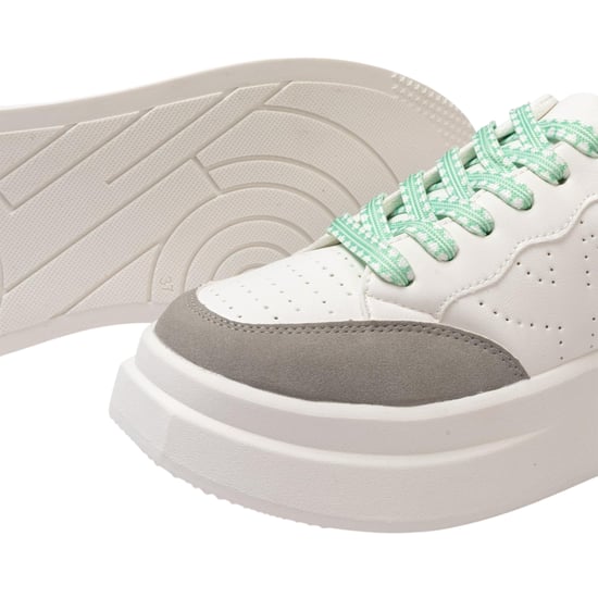Kappa - "Ari" Sneaker für Damen, Plattform-Absatz (Weiß/Grau) - Image 4
