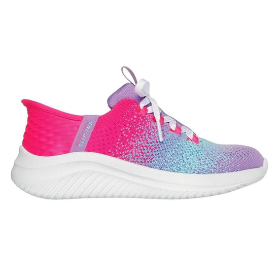 Skechers - "Ultra Flex 3.0" Farbverlauf Sneaker für Kinder (Pink/Weiß/Pastellgrün) - Image 3
