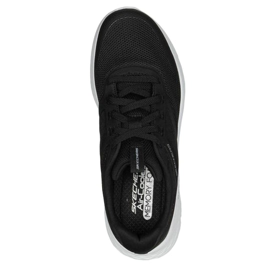 Skechers - "Hotmelt" Sneaker für Damen, Netzmaterial, Zum Schnüren (Schwarz/Weiß) - Image 3