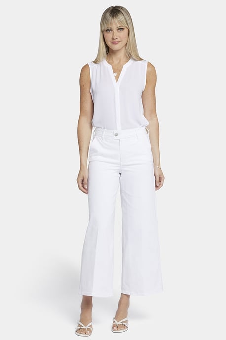 Mona Weite Beinform Ankle Jeans mit Hohem Bund - Image 1