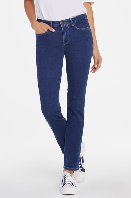 Sheri Slim Jeans Mittelblau Premium-Denim (Lang) - Image 3