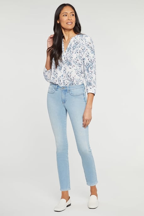 Alina Slim-Fit-Jeans Hellblau Premium-Denim - Image 1