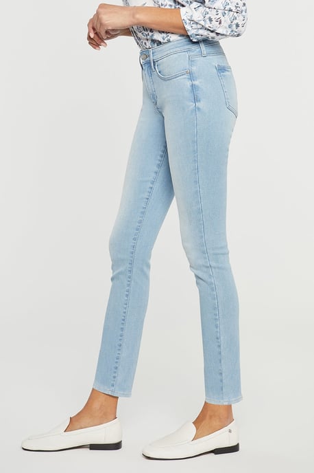 Alina Slim-Fit-Jeans Hellblau Premium-Denim - Image 3