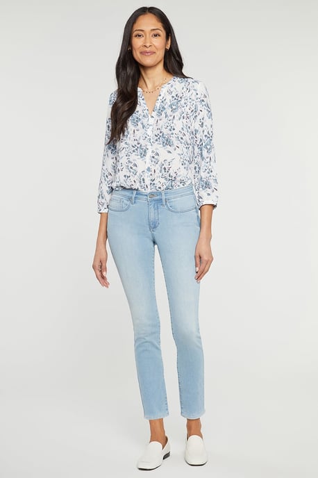 Alina Slim-Fit-Jeans Hellblau Premium-Denim - Image 4