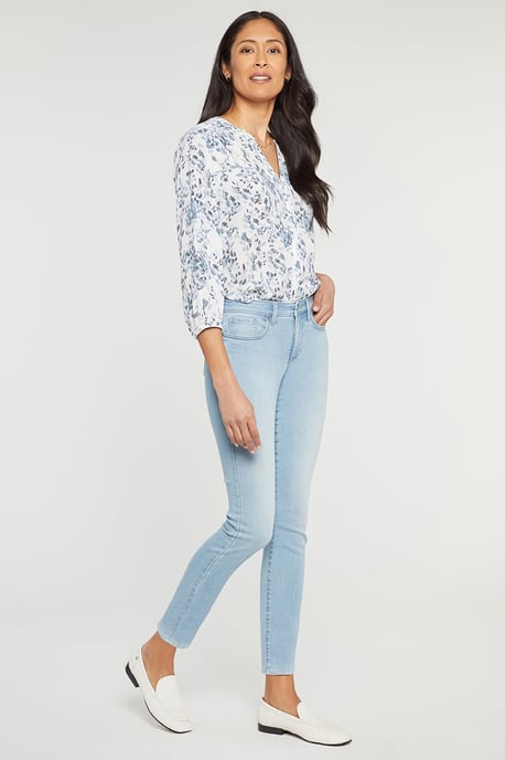 Alina Slim-Fit-Jeans Hellblau Premium-Denim - Image 5