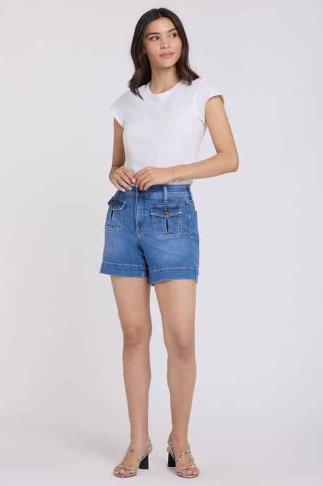 Berkyn Relaxed Denim-Shorts mit Hoher Leibhöhe - Image 1