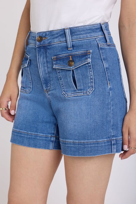 Berkyn Relaxed Denim-Shorts mit Hoher Leibhöhe - Image 5