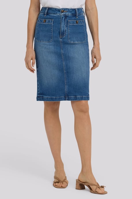 Hoch sitzender Jeansrock - Image 4