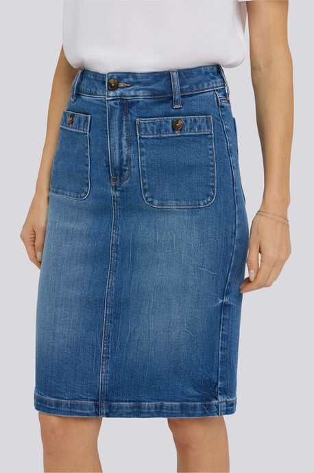 Hoch sitzender Jeansrock - Image 5