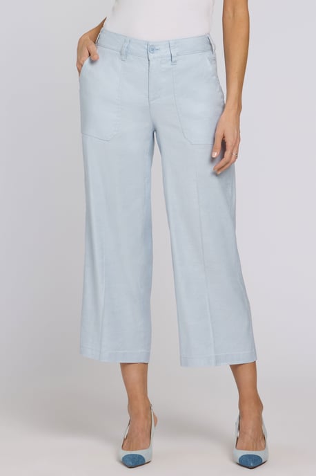 Weite Cargo-Capri-Hosen aus Stretch-Leinen - Image 4