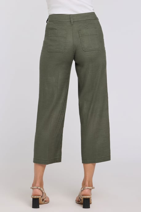 Weite Cargo-Capri-Hosen aus Stretch-Leinen - Image 2