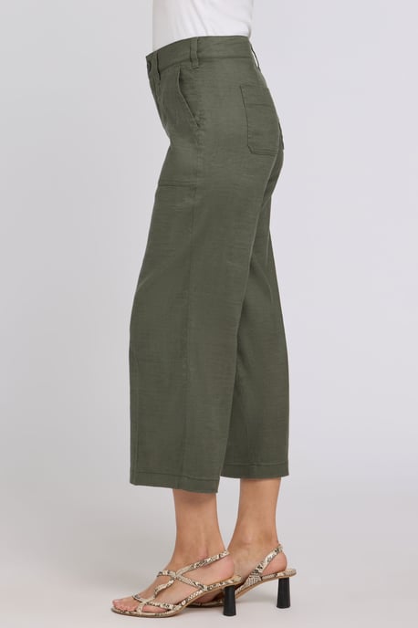 Weite Cargo-Capri-Hosen aus Stretch-Leinen - Image 3