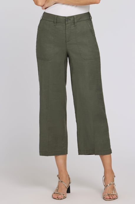 Weite Cargo-Capri-Hosen aus Stretch-Leinen - Image 4