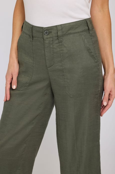 Weite Cargo-Capri-Hosen aus Stretch-Leinen - Image 5
