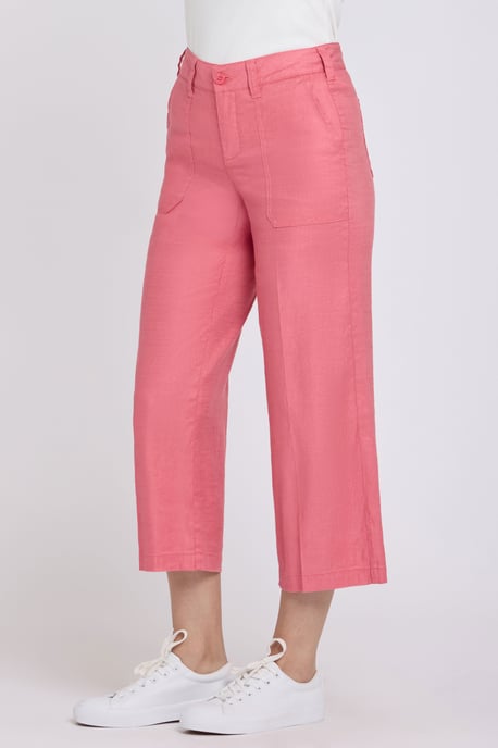 Weite Cargo-Capri-Hosen aus Stretch-Leinen - Image 3