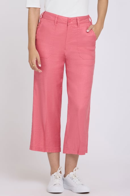 Weite Cargo-Capri-Hosen aus Stretch-Leinen - Image 4