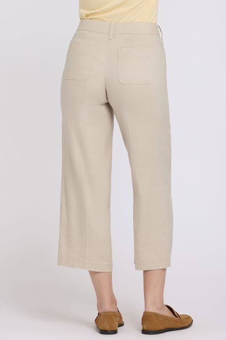 Weite Cargo-Capri-Hosen aus Stretch-Leinen - Image 2