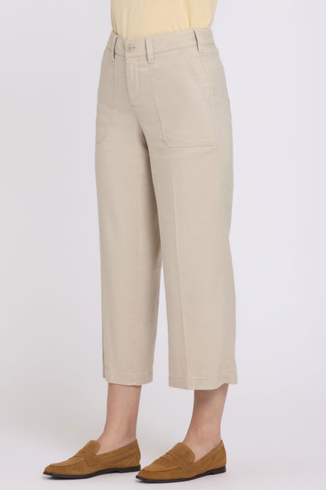 Weite Cargo-Capri-Hosen aus Stretch-Leinen - Image 3