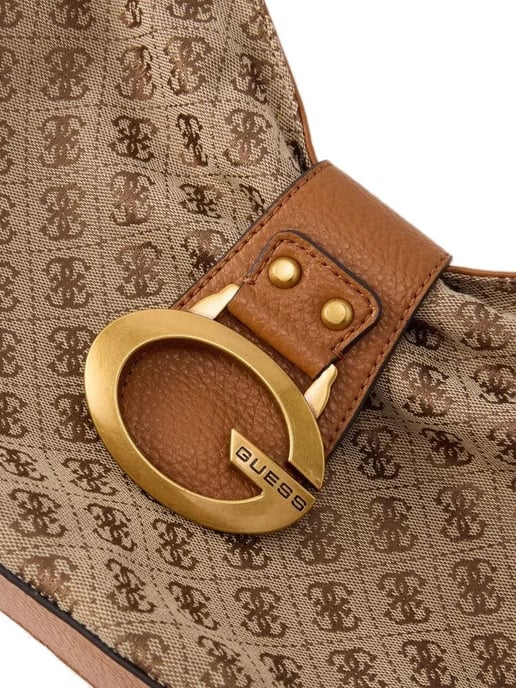 Guess Umhängetasche Latte Logo/Cognac - Image 4