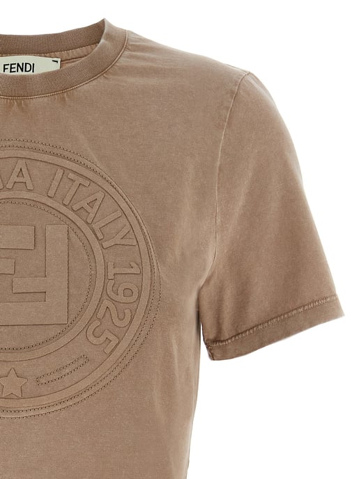 Fendi Braunes Baumwoll-T-Shirt - Image 3