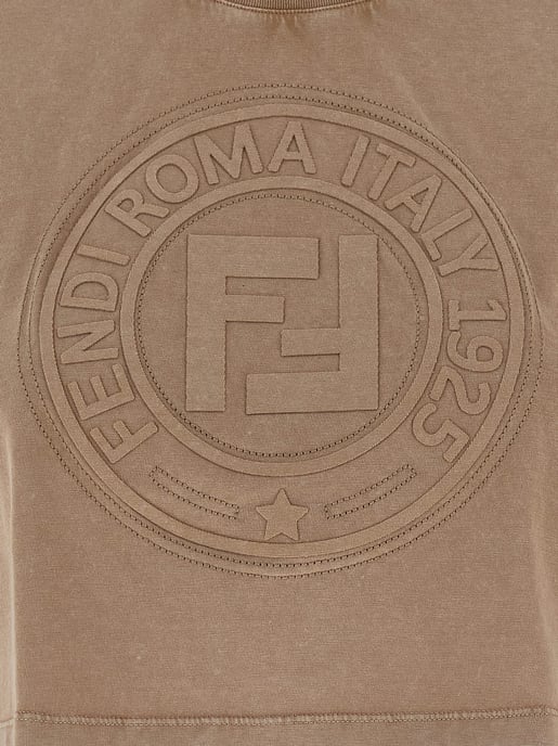 Fendi Braunes Baumwoll-T-Shirt - Image 4