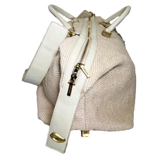 Cult Gaia Adah Weekender-Tasche in Creme Raffia - Image 2